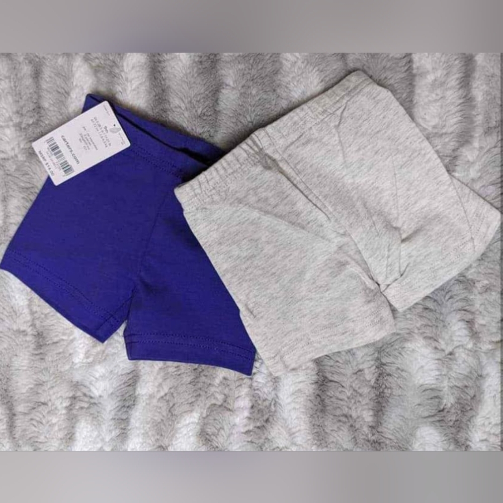 Kids Gray and Blue Shorts